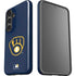 MLB Milwaukee Brewers - Solid Distressed Galaxy S25 Impact Case